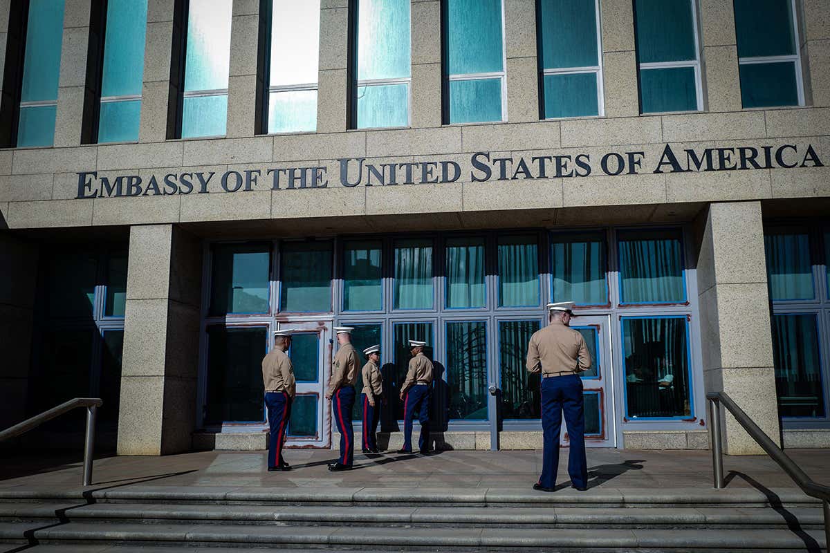 US embassy in Havana, Cuba