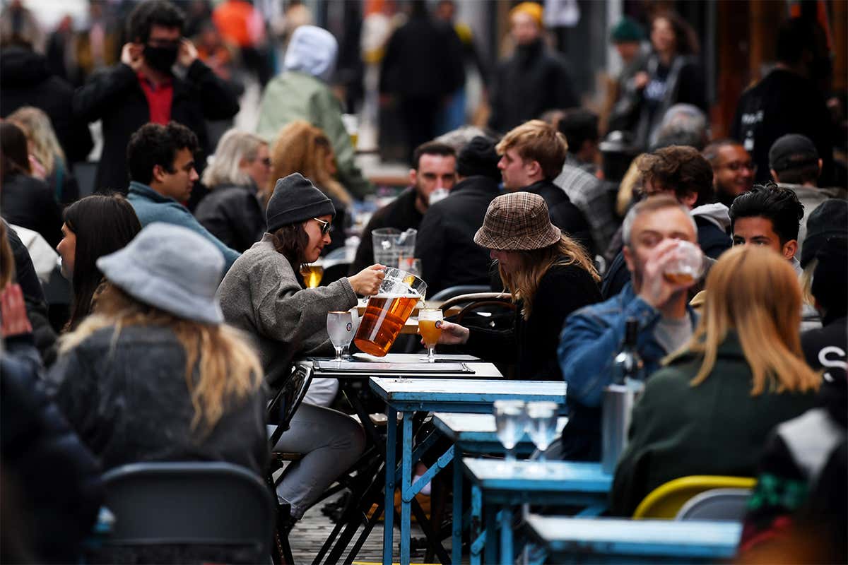 Post-lockdown soho London