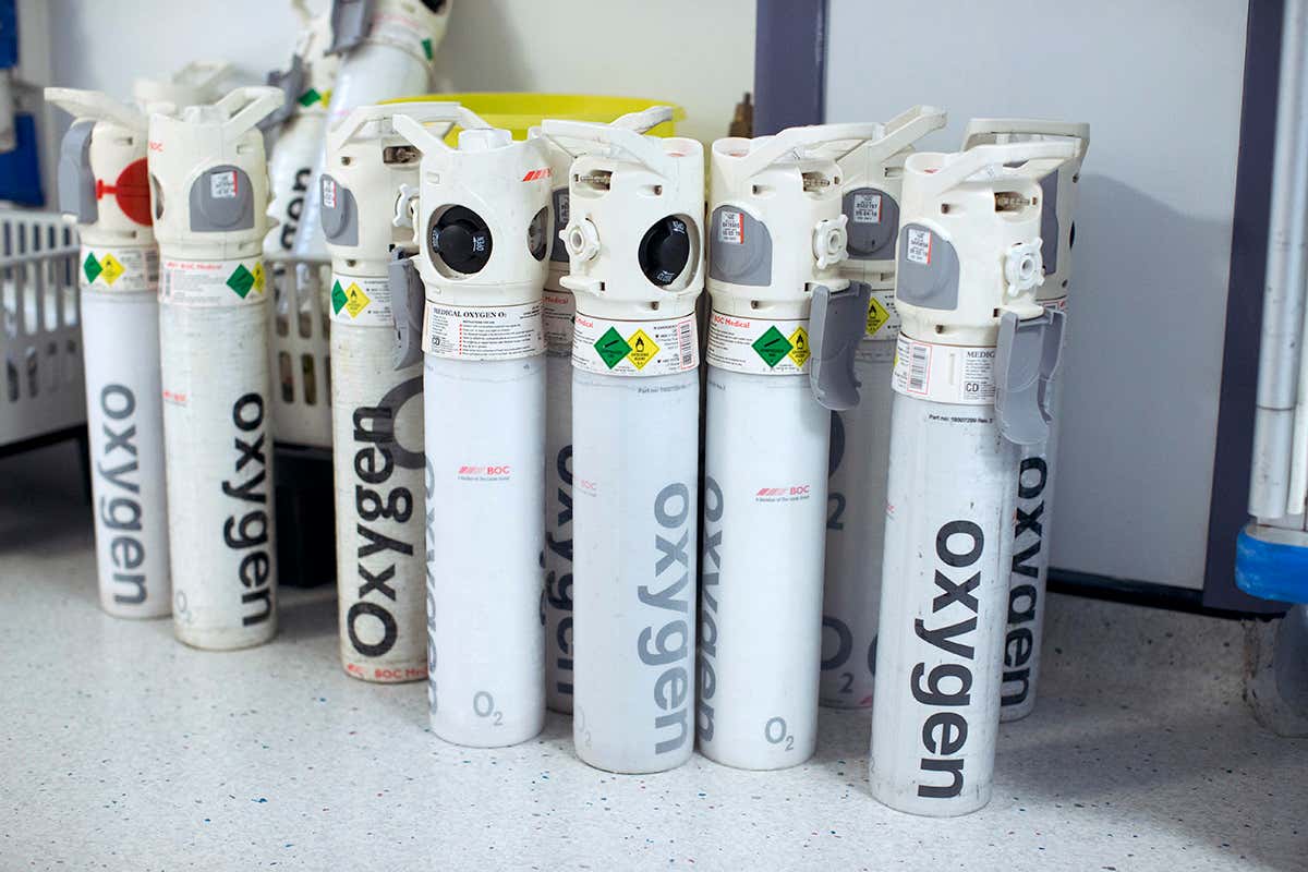 Oxygen cylinders