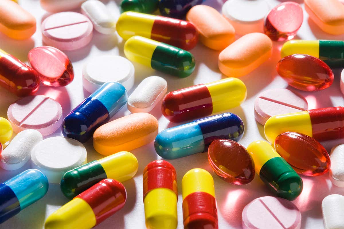 Colourful pills