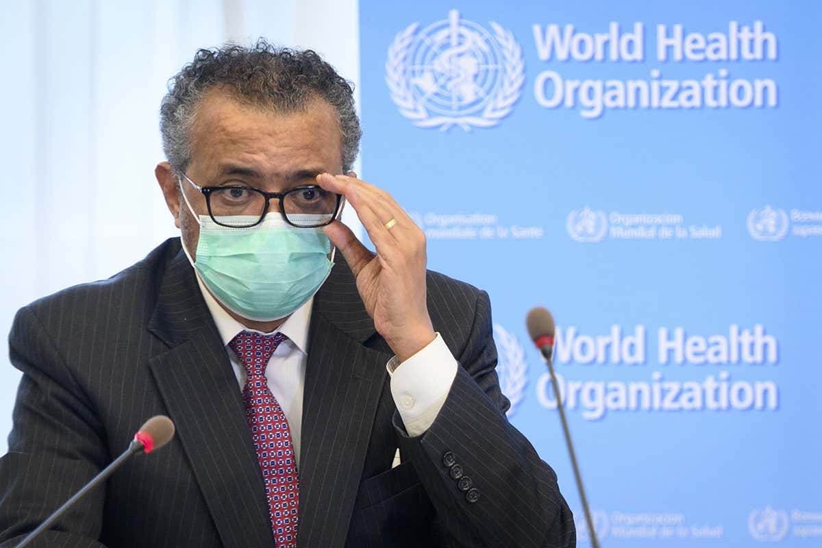 Tedros Adhanom Ghebreyesus, director general of the World Health Organization speaks at the World Health Assembly in May