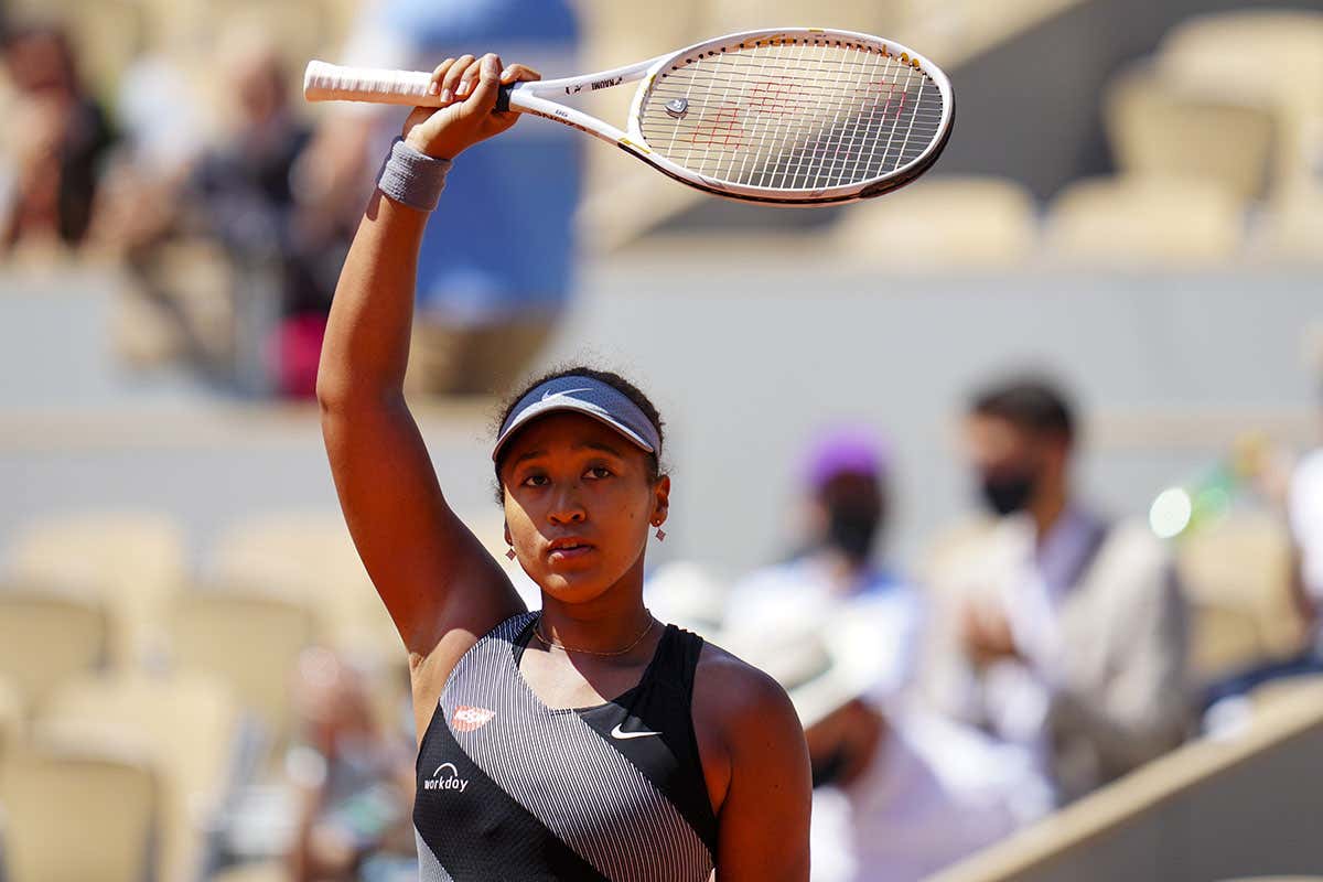 Naomi Osaka at the French Open in Paris