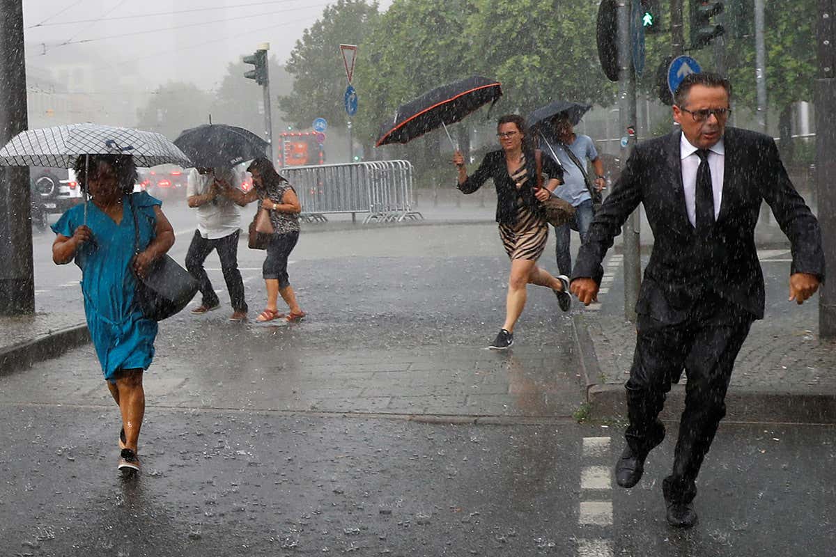 Why does being out in the rain feel so unpleasant sometimes?