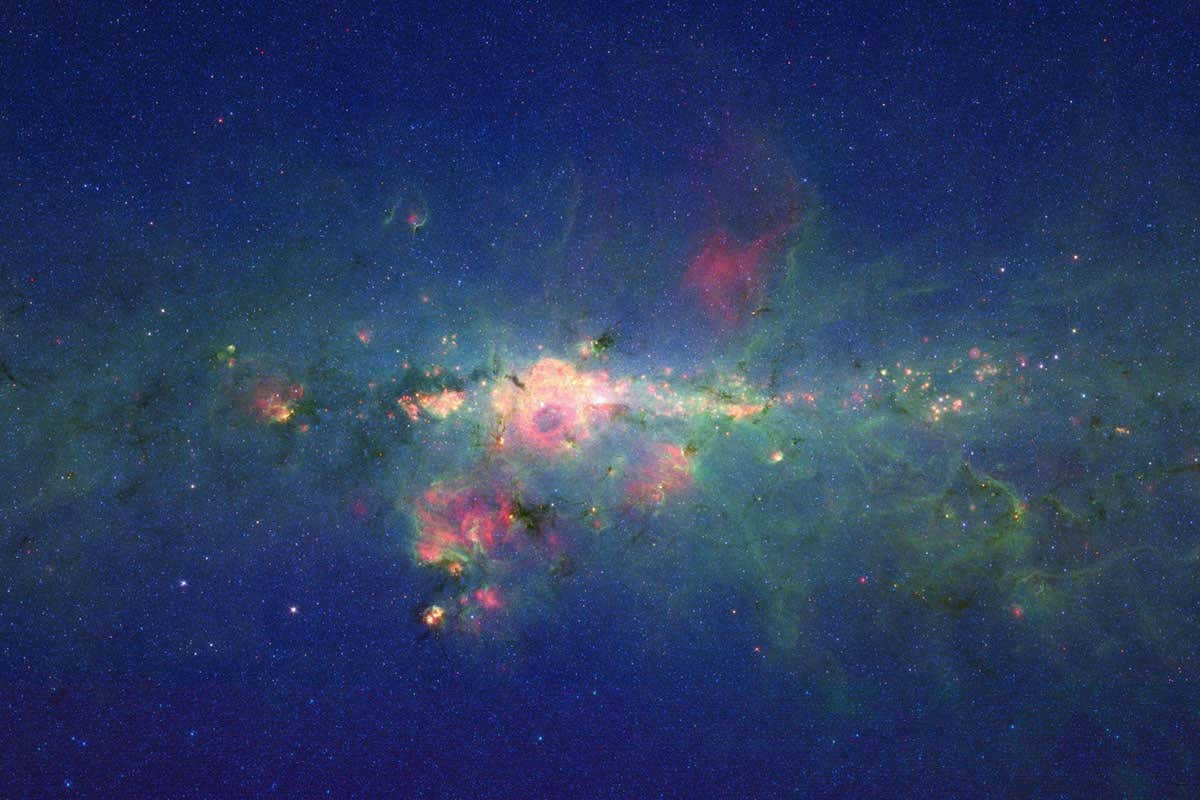 Infrared view of the centre of the Milky Way