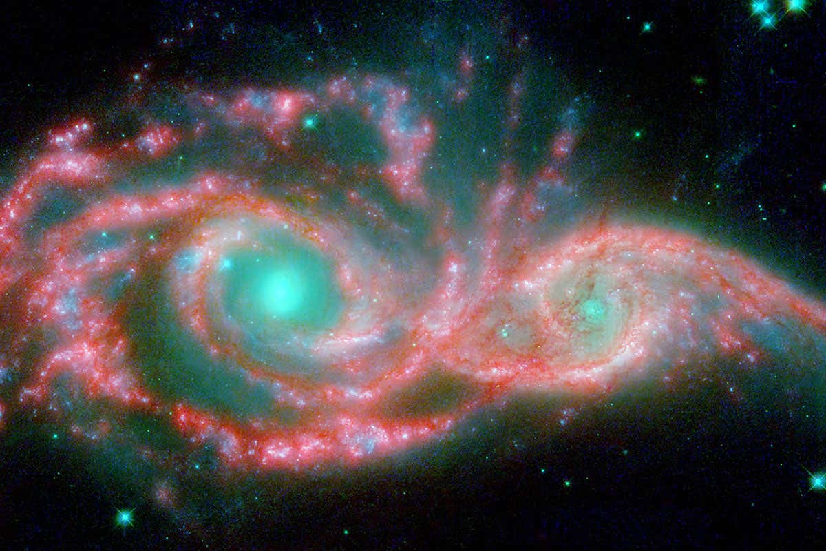 Merging galaxies throw shade on alternative dark matter theory