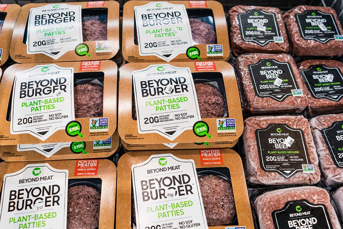 A Beyond Meat products, available for purchase in a supermarket in San Francisco bay area