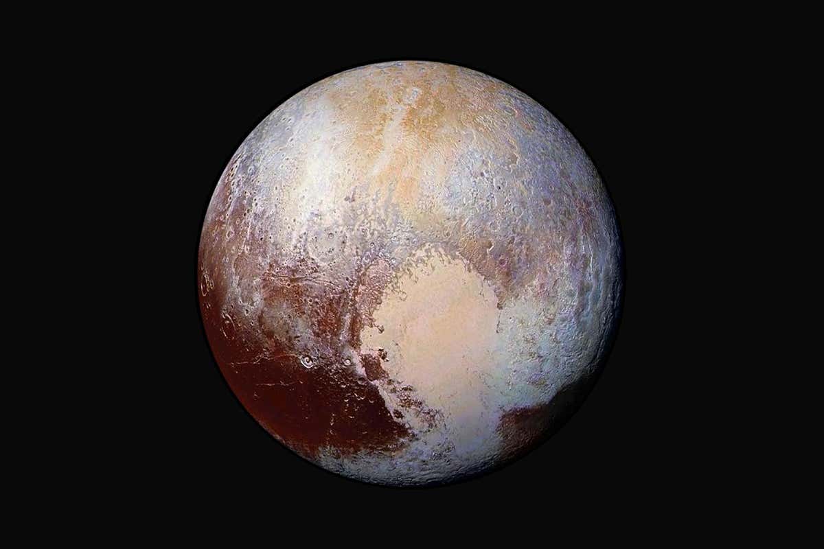 Pluto is covered in huge red patches and we don't know what they are