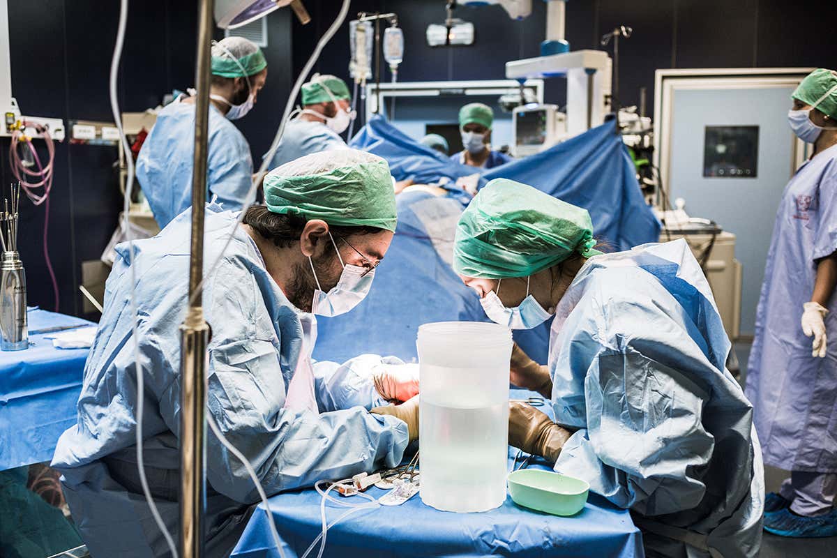 Kidney donation surgery