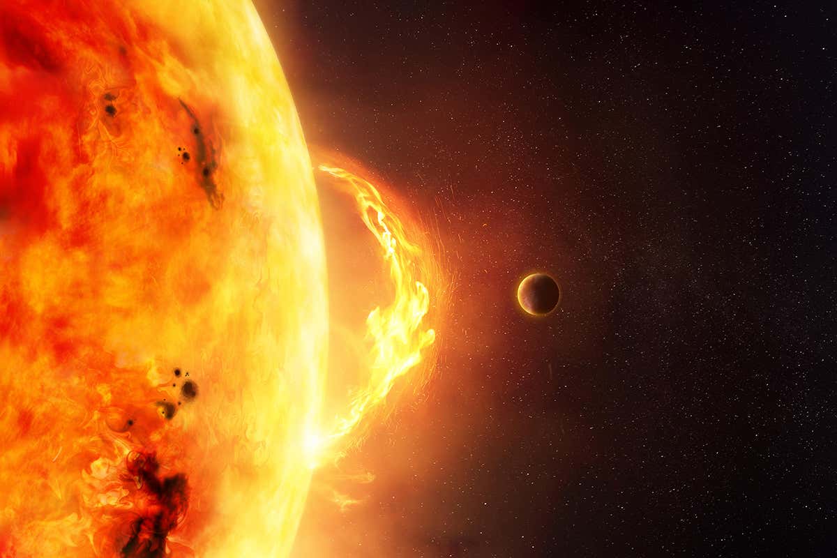 Planets in close orbit around stars may be safe from dangerous flares