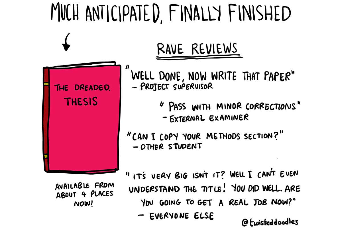 Twisteddoodles finally finishes that thesis