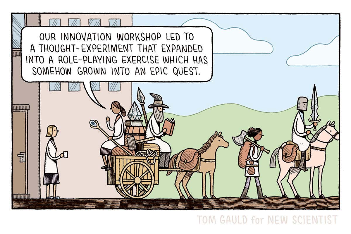 Tom Gauld's innovation workship spirals out of control