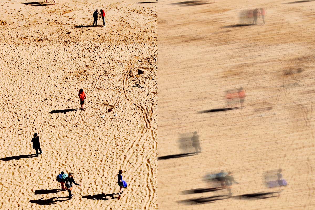 image of people on beach