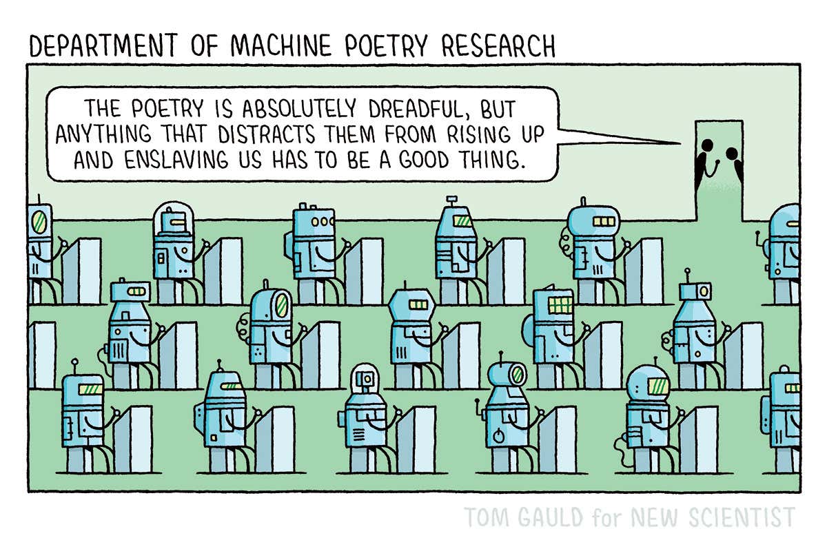Tom Gauld's department of machine poetry research