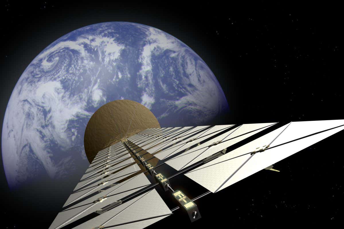 Solar panels in space