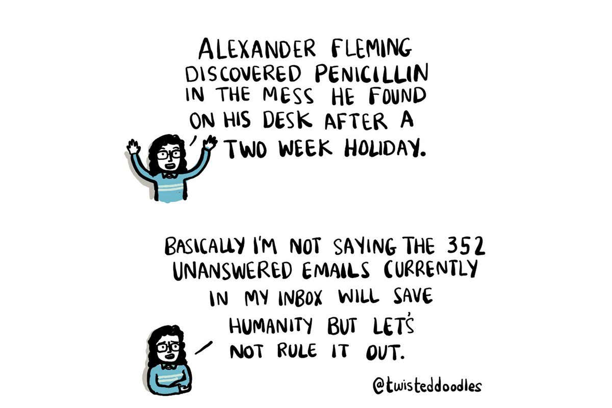 Twisteddoodles on accidental discoveries