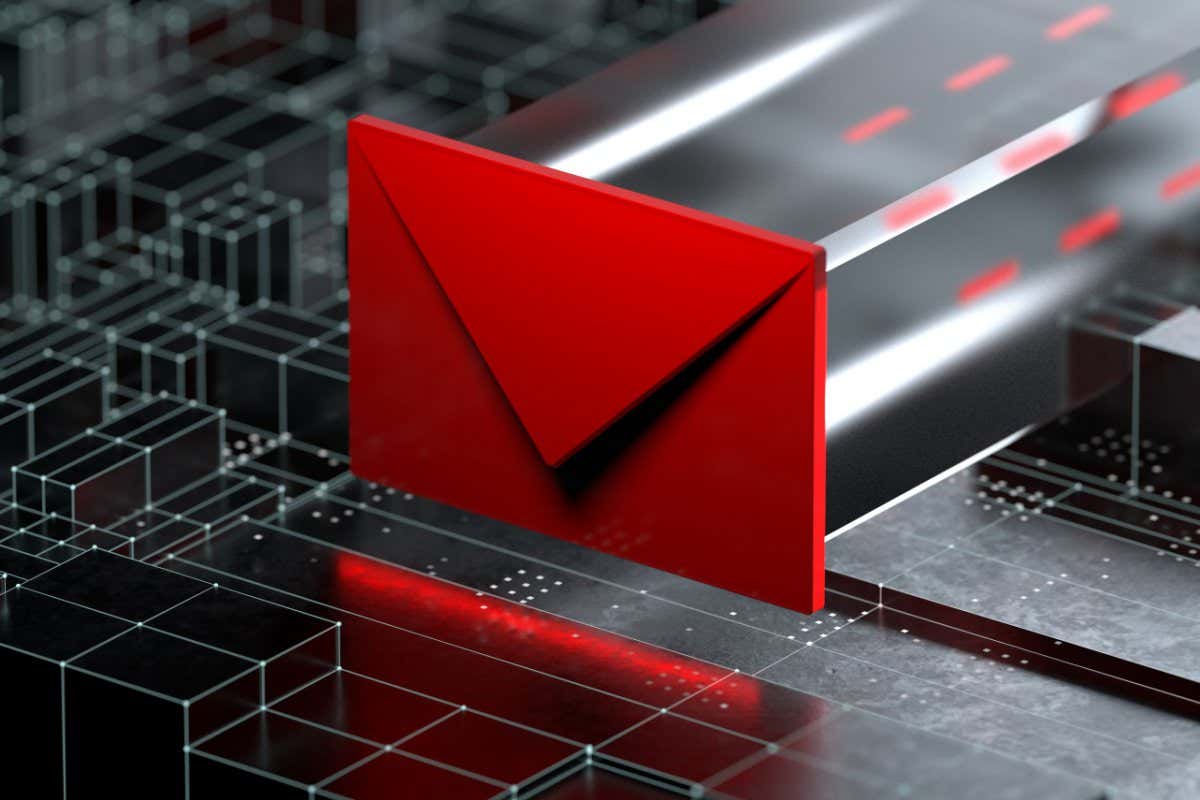 A graphic of an email