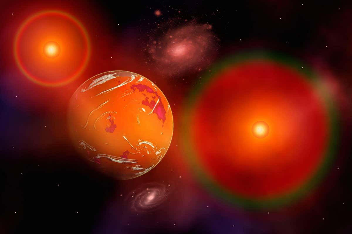 An Exoplanet In Orbit Around A Binary Star System