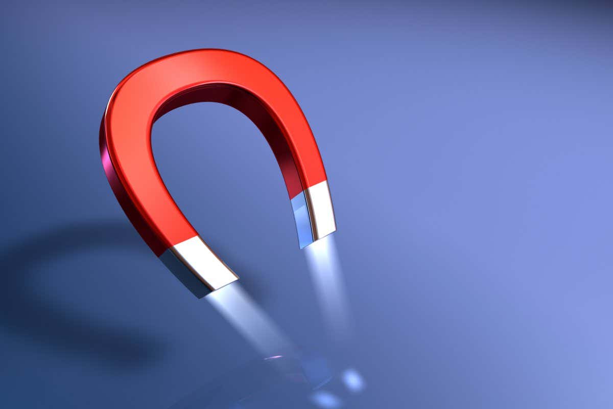 An horseshoe magnet.