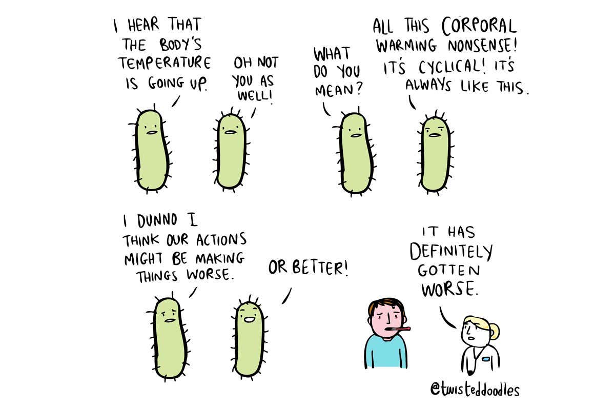 Twisteddoodles: 'I hear the body's temperature is going up'