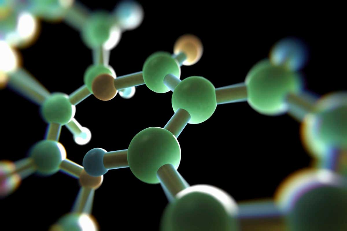 Molecular model of the drug Cocaine