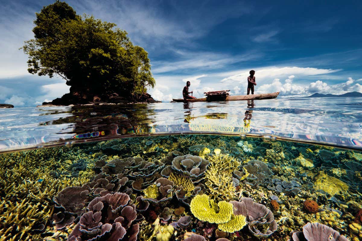 Father and Son, Kimbe Bay, Papua New Guinea, 2013.