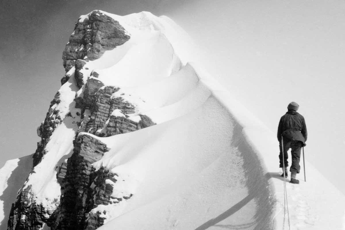 FEATURE CROP Summit of Kellas Rock Peak