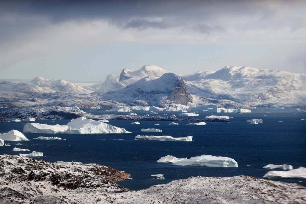 Icebergs near Greenland