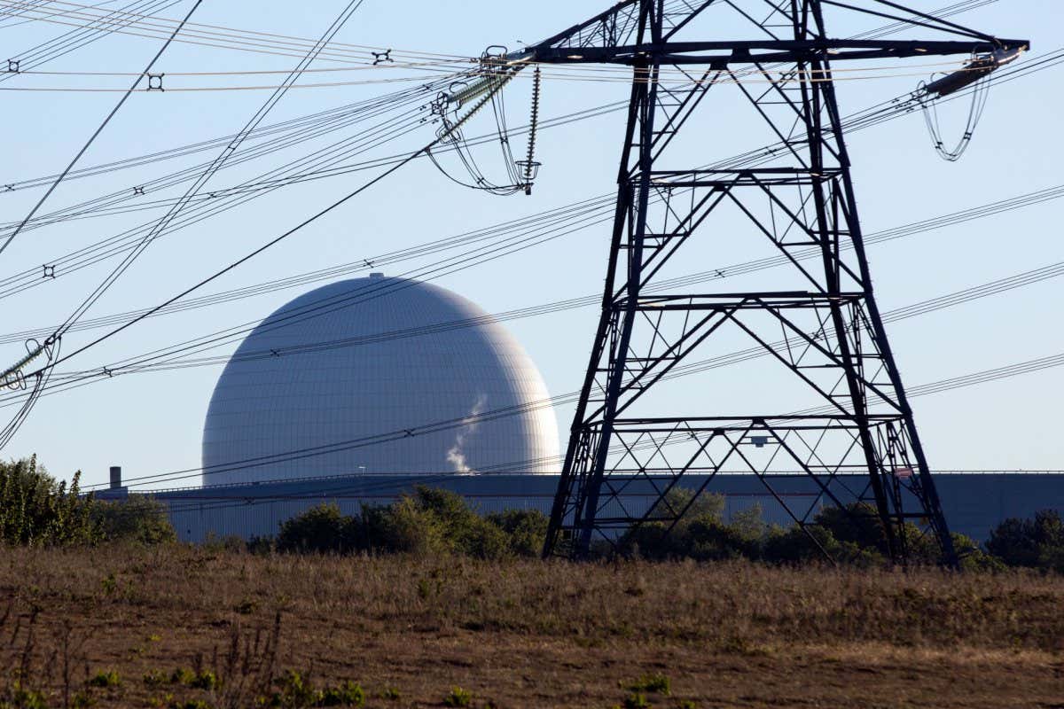 Sizewell B nuclear power station in Suffolk, England