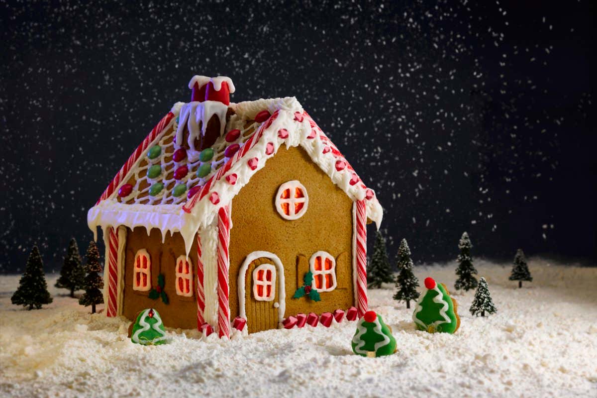 A gingerbread house for Christmas