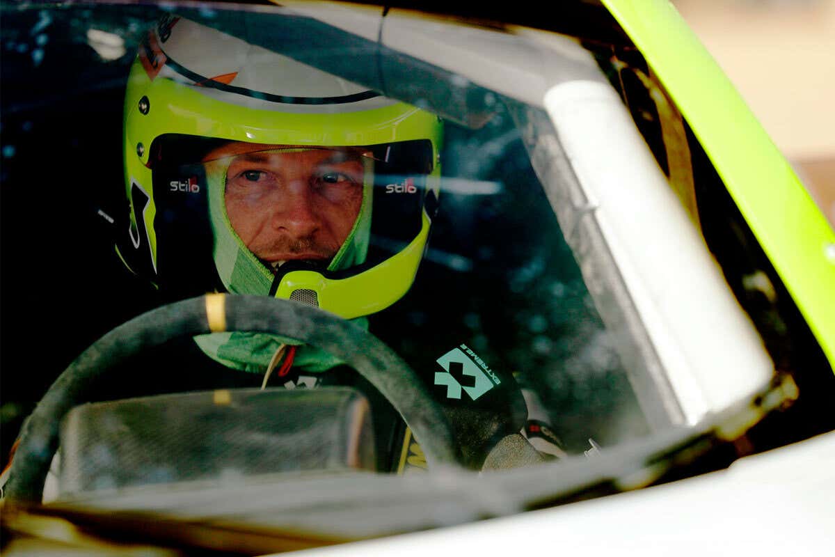 Jenson Button in Extreme E car