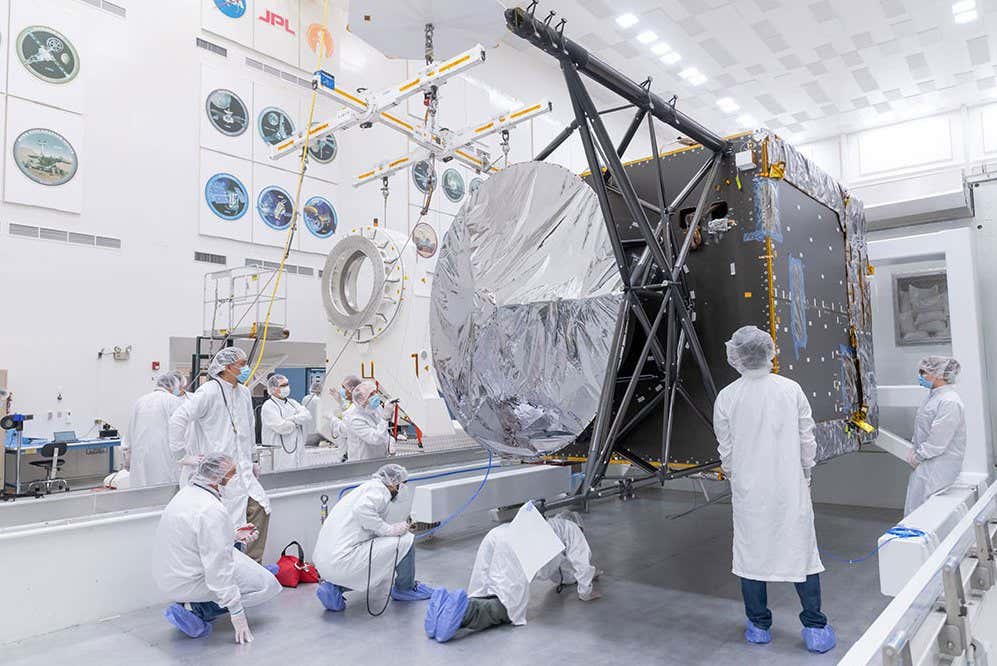 A major component of NASA?s Psyche spacecraft has been delivered to NASA?s Jet Propulsion Laboratory in Southern California, where the phase known as assembly, test, and launch operations (ATLO) is now underway. This photo, shot March 28, 2021 shows engineers and technicians preparing to move the Solar Electric Propulsion (SEP) Chassis from its shipping container to a dolly in High Bay 1 of JPL?s Spacecraft Assembly Facility. The photo was captured just after the chassis was delivered to JPL by Maxar Technologies. Maxar?s team in Palo Alto, California, designed and built the SEP Chassis, which includes all the primary and secondary structure and the hardware components needed for the high-power electrical system, the propulsion system, the thermal system, guidance and navigation sensors and actuators, and the high-gain antenna. Over the next year, additional hardware will be added to the spacecraft including the command and data handling system, a power distribution assembly, the X-band telecommunications hardware suite, three science instruments (two imagers, two magnetometers, and a gamma ray neutron Spectrometer), and a deep space optical communications technology demonstrator. The spacecraft will finish assembly and then undergo rigorous checkout and testing before being shipped to NASA?s Kennedy Space Center in Cape Canaveral, Florida, for an August 2022 launch to the main asteroid belt. Psyche will arrive at the metal-rich asteroid of the same name in 2026, orbiting for 21 months to investigate its composition. Scientists think that Psyche is made up of mostly iron and nickel ? similar to Earth?s core. Exploring the asteroid could give valuable insight into how our own planet and others formed. Arizona State University in Tempe leads the mission. JPL is responsible for the mission?s overall management, system engineering, integration and test, and mission operations. For more information about NASA?s Psyche mission, go to: http://www.nasa.gov/psyche or https://psyche.asu.edu/ Image Credit: NASA/JPL-Caltech