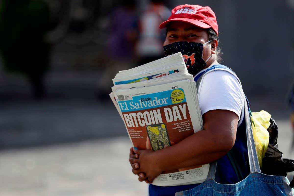 Newspaper seller