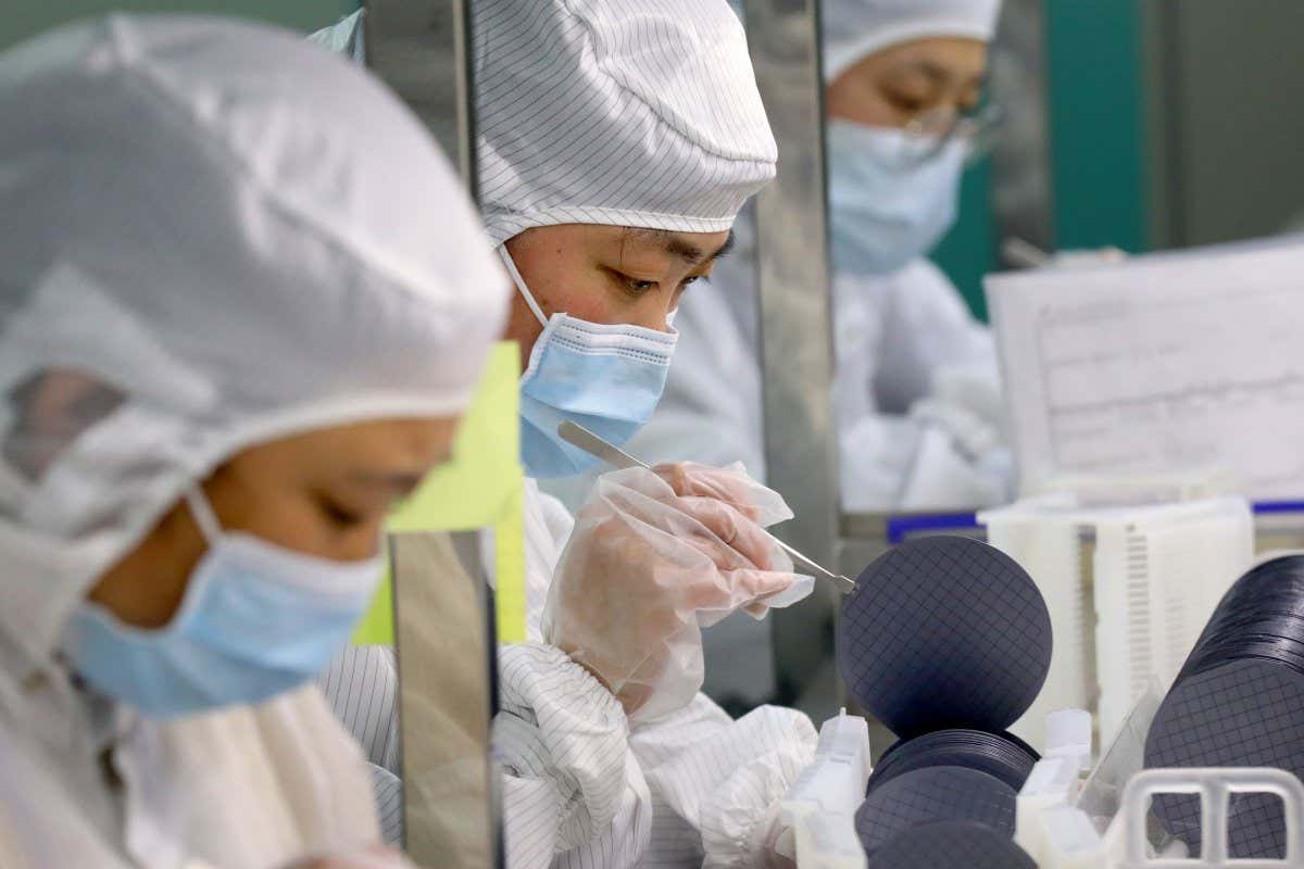 Computer chip factory