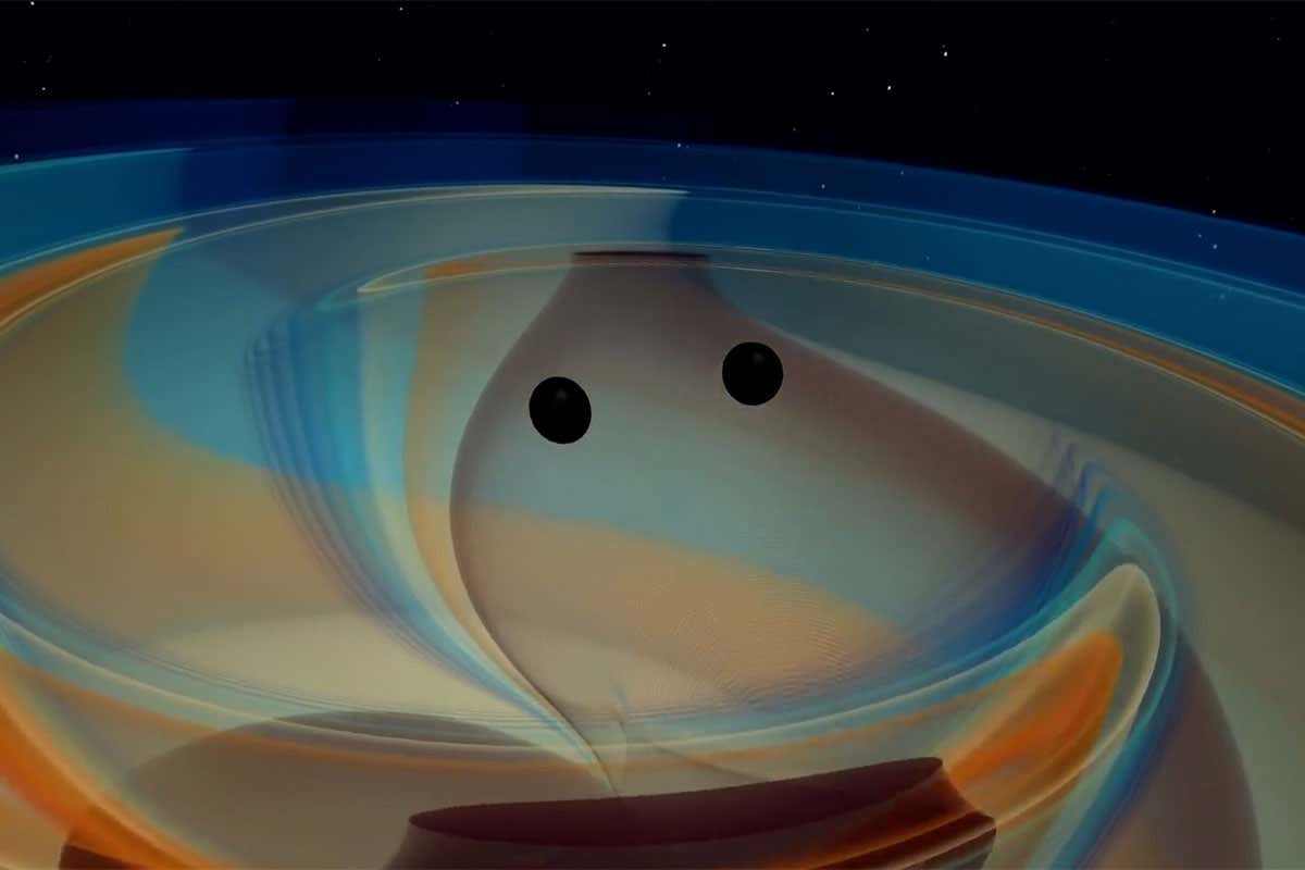 Black hole merger event