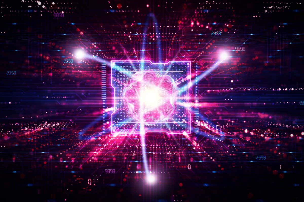 Quantum Computing - Quantum Supremacy - Supercomputers and Supercomputing - Innovation in Information and Computer Science - Conceptual Illustration on Technology Background; Shutterstock ID 2092506172; purchase_order: -; job: -; client: -; other: -