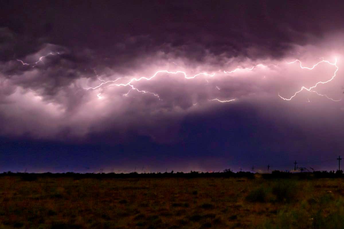 Lighting, thunder and severe weather on the Great Plains