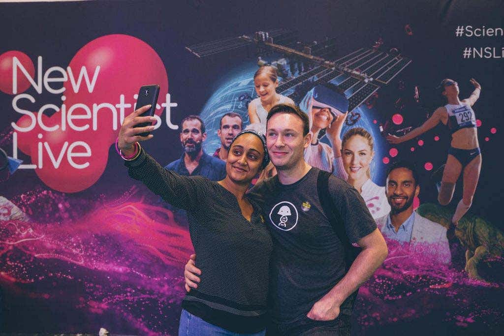 New Scientist Live fans take a selfie at the show