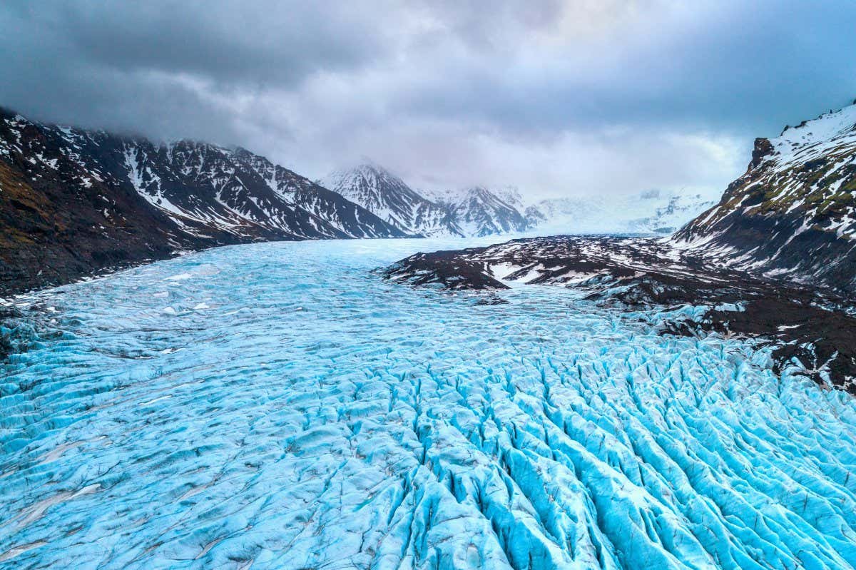 Skaftafell glacier, Vatnajokull National Park in Iceland.; Shutterstock ID 1070276435; purchase_order: -; job: -; client: -; other: -