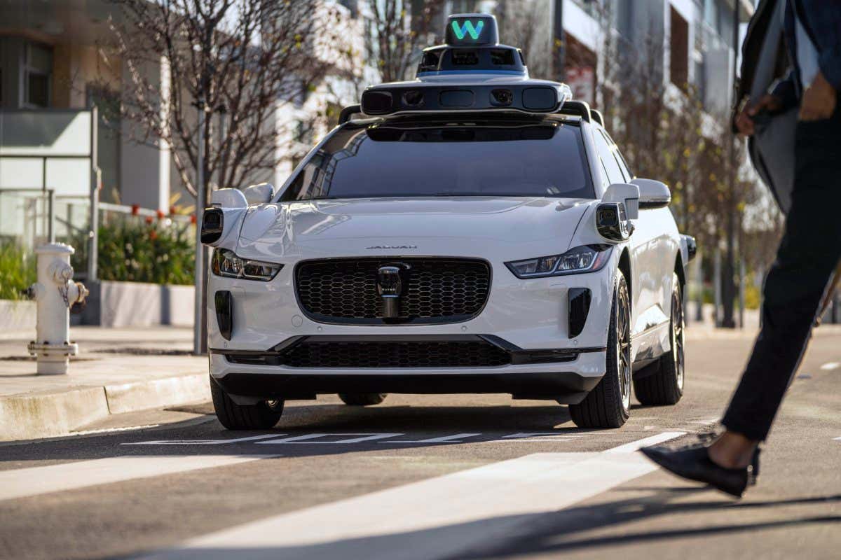 Waymo's autonomously driven Jaguar I-PACE electric SUV