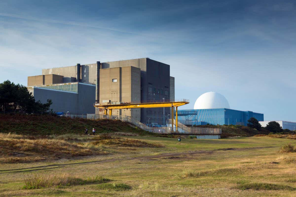 2AK7R1N Sizewell nuclear power station in Suffolk, UK