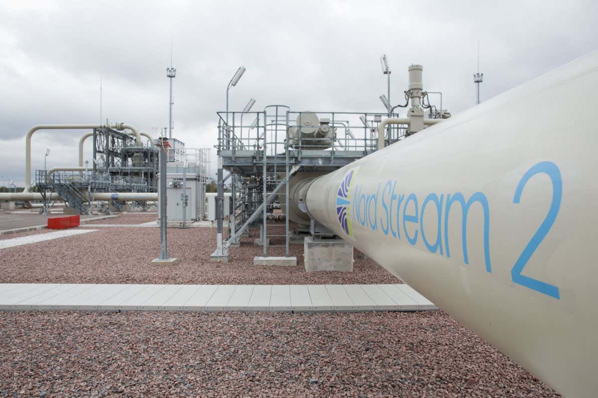 Mandatory Credit: Photo by EyePress News/Shutterstock (12818720l) File image of the controversial Nord Stream 2 pipeline construction. Germany is halting the controversial Nord Stream 2 pipeline in light of Russia's incursion into Ukraine, Chancellor Olaf Scholz said on Tuesday Feb 22, 2022. The undersea pipeline, meant to ferry natural gas directly from Russia to northern Germany, is owned by a subsidiary of Russia's state-owned Gazprom. Berlin has previously been reluctant to impose sanctions that would affect Nord Stream 2. But at a press conference Tuesday, Scholz said that the situation today is fundamentally different and therefore, in light of recent events, we must also reassess this situation ... also with regard to Nord Stream 2. Shortly after, the economy ministry announced it was halting the certification process Germany shelves Nord Stream 2 Pipeline - 22 Feb 2022