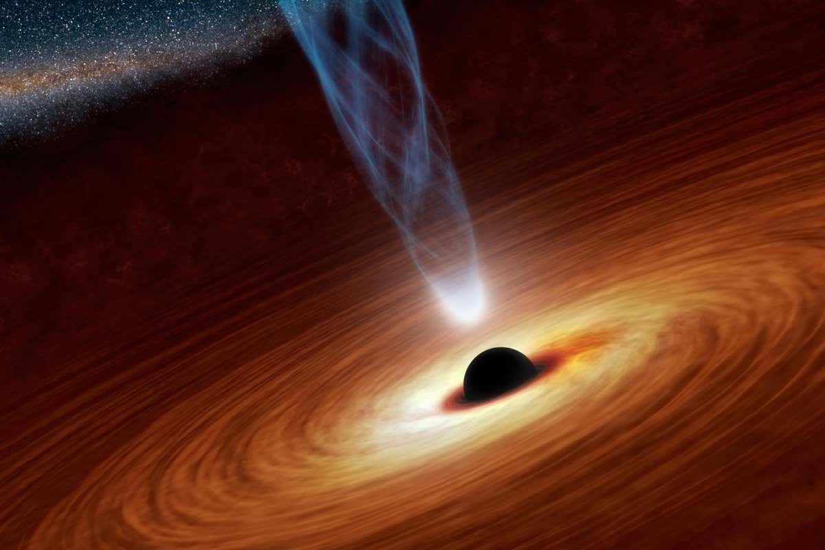 Artist concept of a supermassive black hole