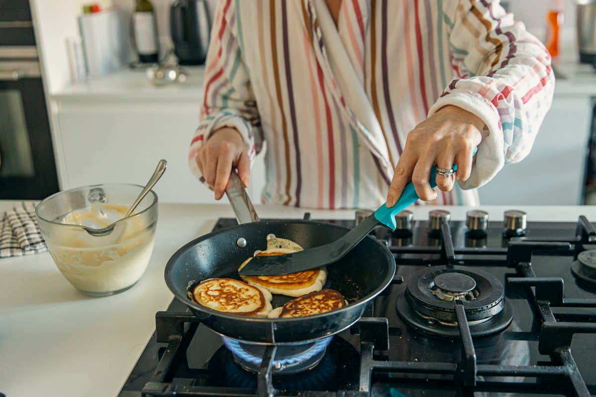Cooking pancakes, why does the first one look and taste the worst?