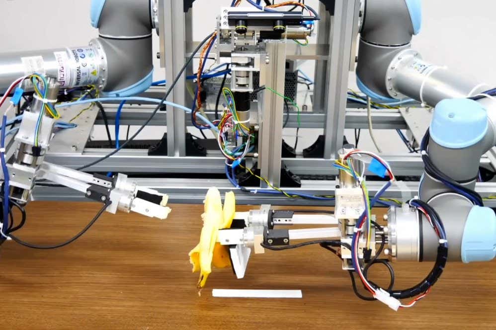 Watch a robot peel a banana without crushing it into oblivion