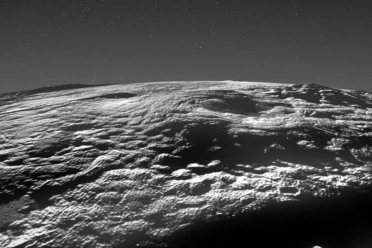 Pluto's icy volcanic region