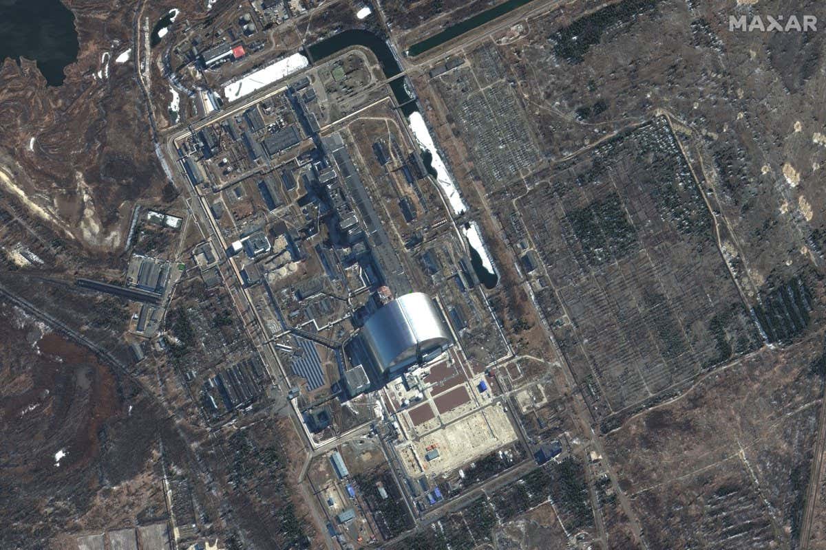 Satellite image of Chernobyl