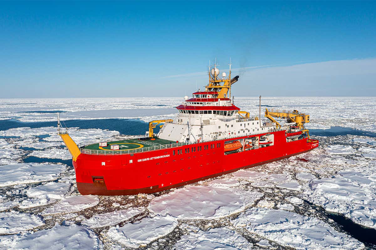 RRS Sir David Attenborough completes ice trials in Antarctica
