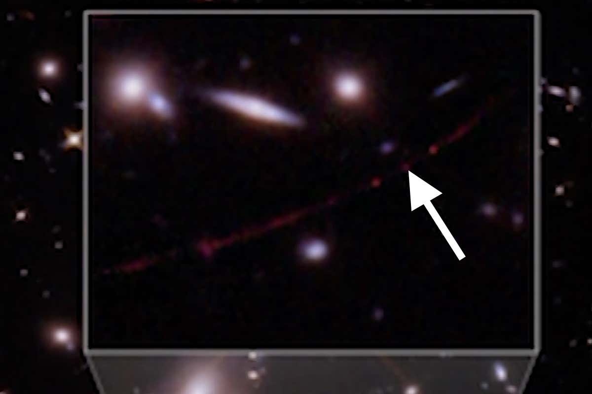 The most distant star ever discovered seen by Hubble Space Telescope