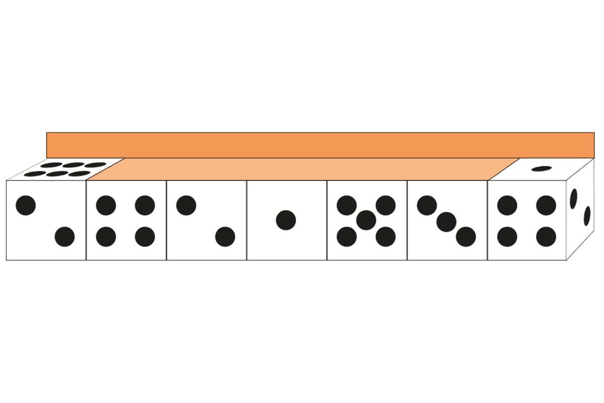 Puzzle #162: Can you deduce the hidden totals on obscured dice?