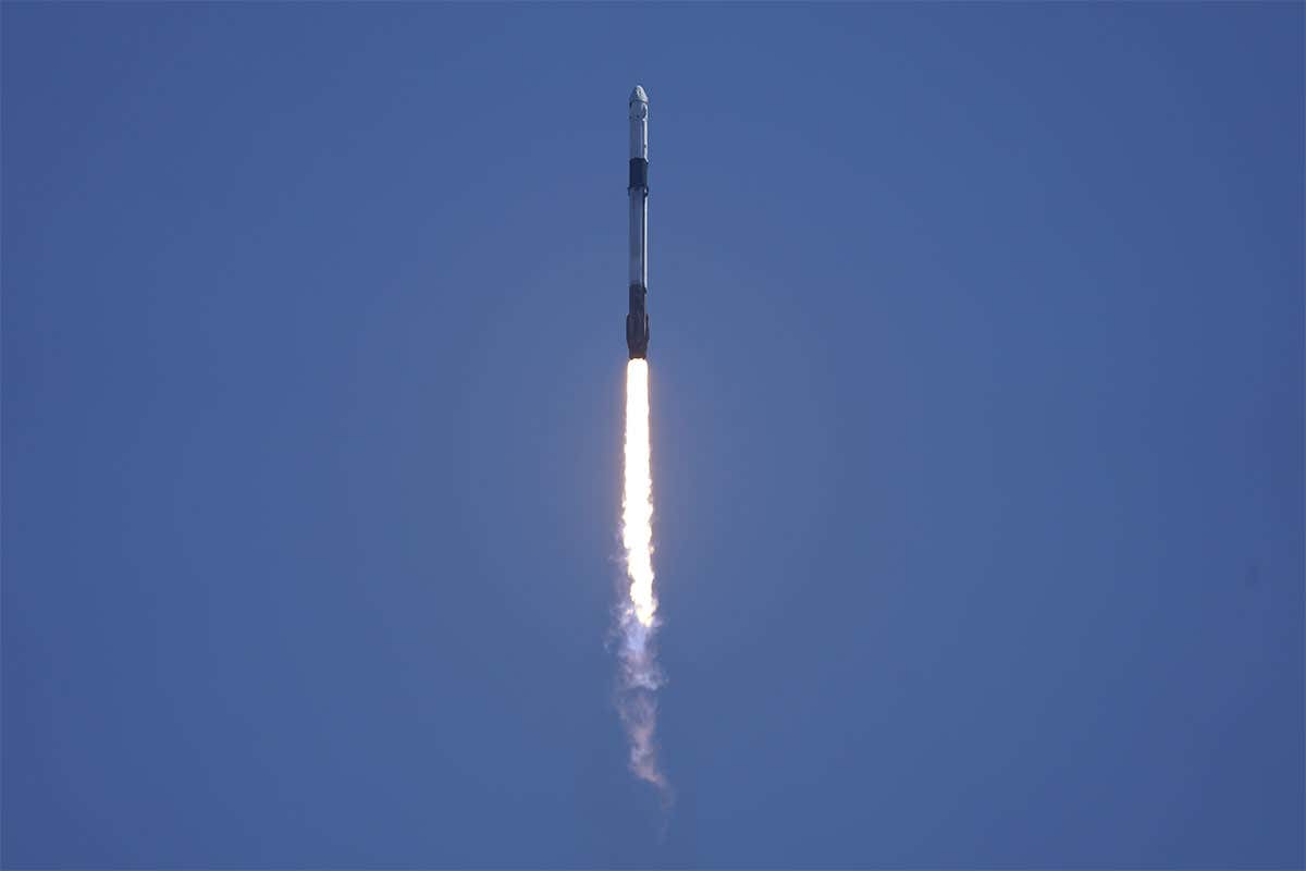 US company Axiom Space launched on 8 April 2022 aboard a SpaceX Falcon 9 rocket.
